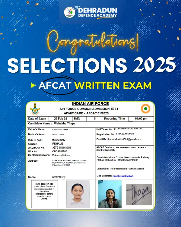 AFCAT(I) 2025 Written Exam Selection (2)