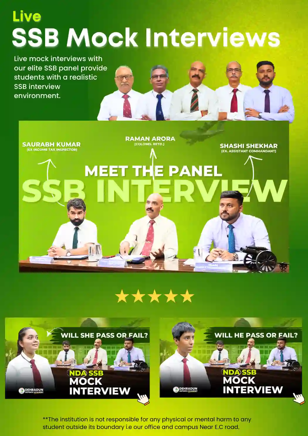 Best NDA Coaching in Dehradun - DDA Brochure