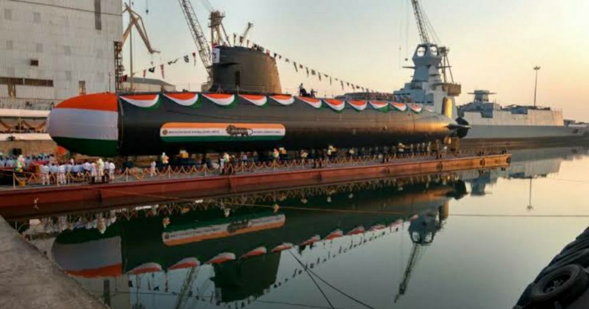 INS Vagsheer, sixth and last Kalvari Class submarine of Indian Navy under Project 75, launched in Mumbai