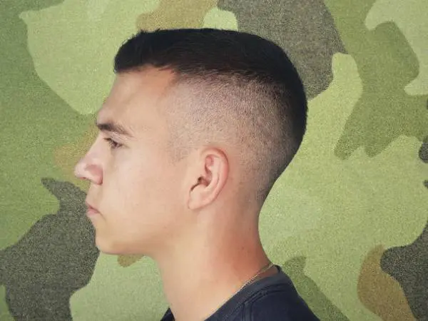 Military hair cut hi-res stock photography and images - Alamy