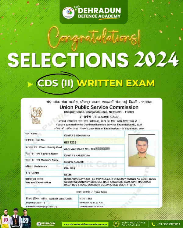 CDS(II) 2024 Written Exam Selection (2)