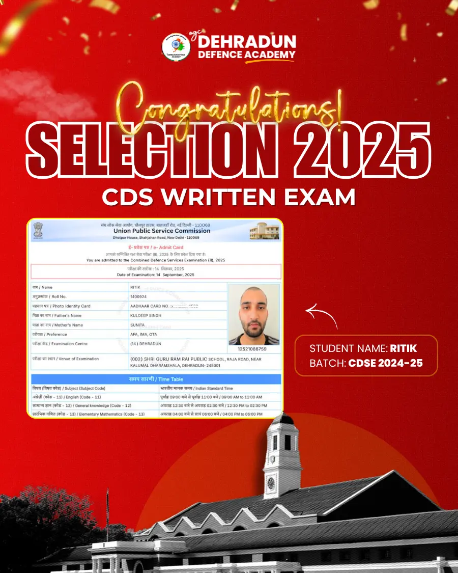 CDS(II) 2025 Written Exam Selection (1)