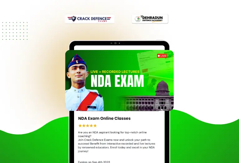 NDA Online Coaching Classes | Best Online Course for NDA 22 NDA AFTER 12th Coaching in Dehradun