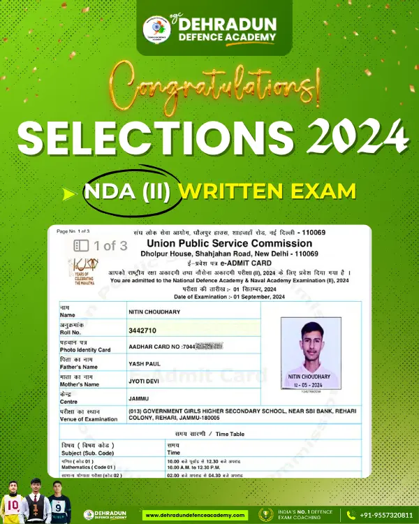 NDA(II) 2024 Written Exam Selection (3)