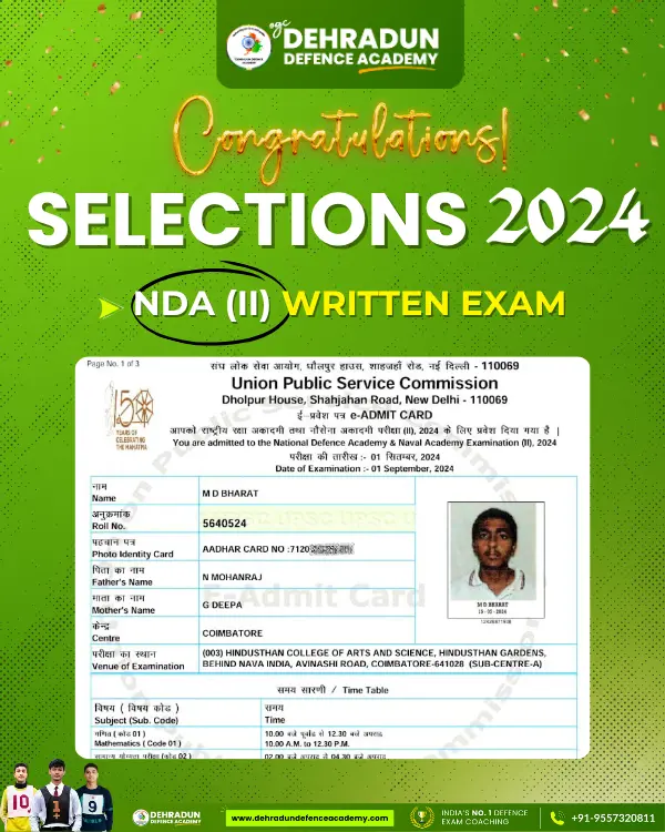 NDA(II) 2024 Written Exam Selection (6)
