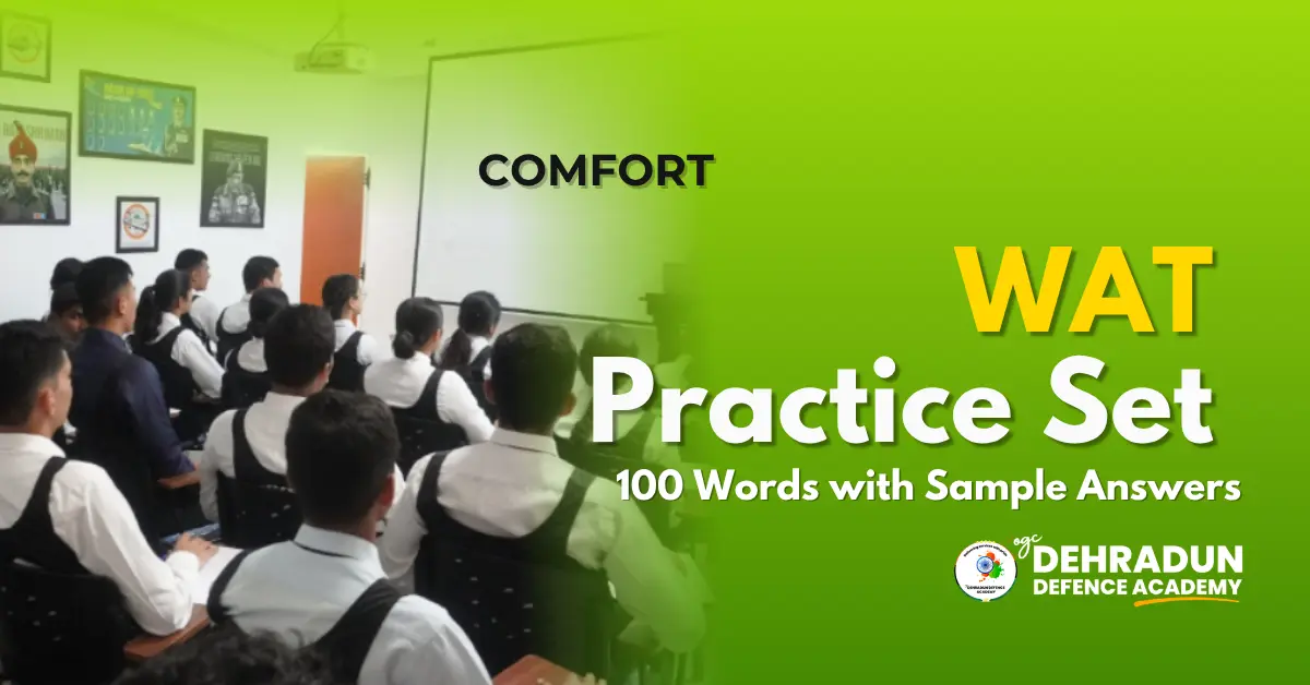 WAT Practice Set: 100 Words with Sample Answers