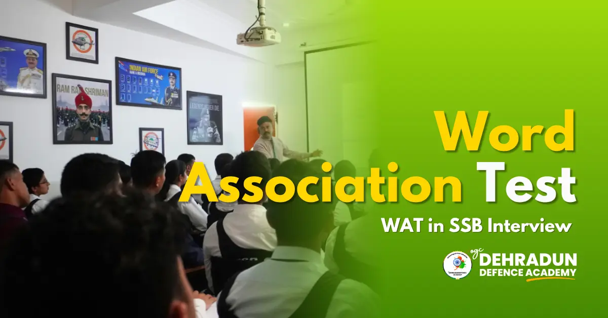 Word Association Test - WAT in SSB Interview 