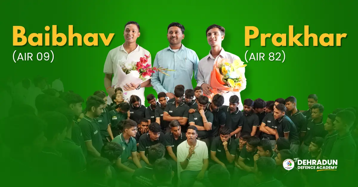 NDA Achievers Baibhav (AIR 09) And Prakhar (AIR 82) Receive Grand Welcome At Academy